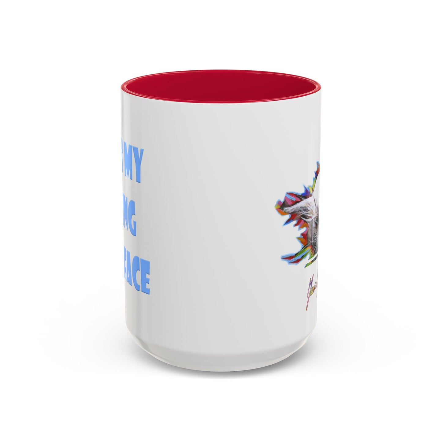 RBF - Wet Cat Art print Mug by Artist Marie Frederique