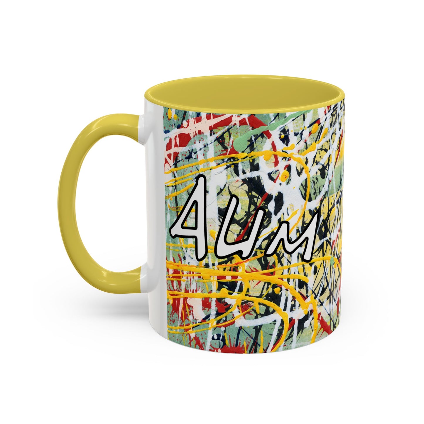OM/AUM Zen, Abstract expressionist Colorful Mug by Artist Marie Frederique
