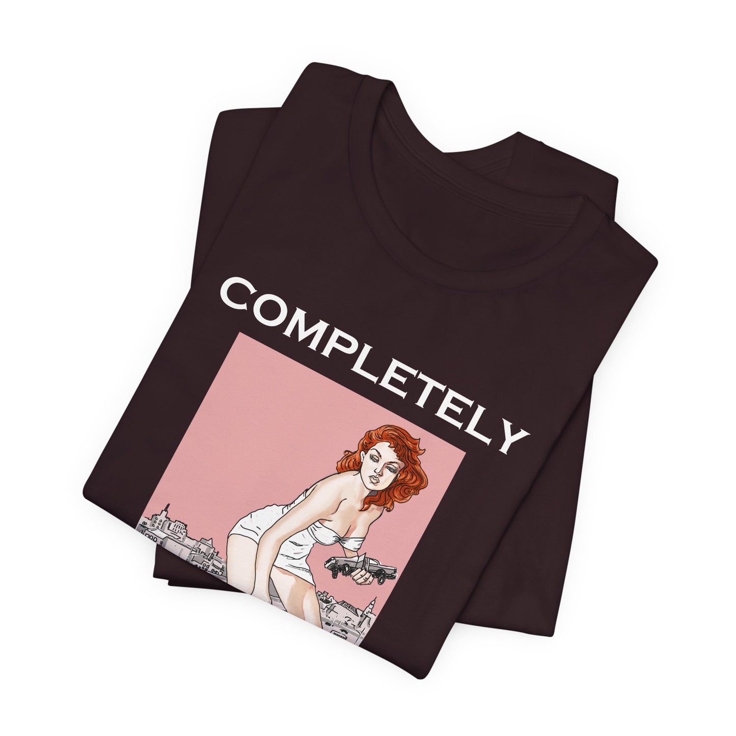 Completely Unhinged Retro Short Sleeve Tee by artist Marie Frederique
