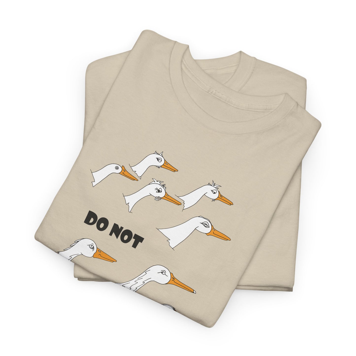 Duck lovers, DO NOT DUCK WITH ME! - Unisex Heavy Cotton Tee by artist Marie Frederique