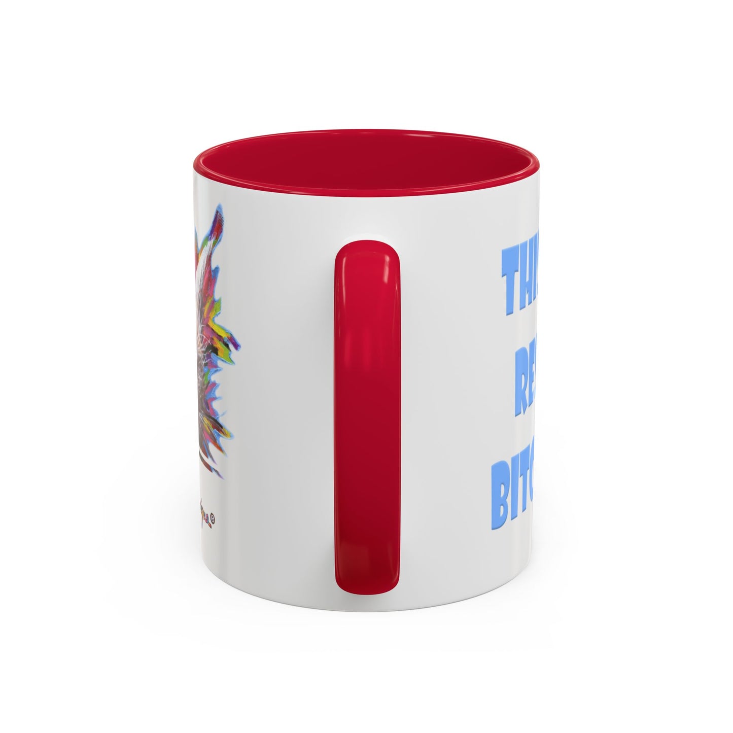 RBF - Wet Cat Art print Mug by Artist Marie Frederique