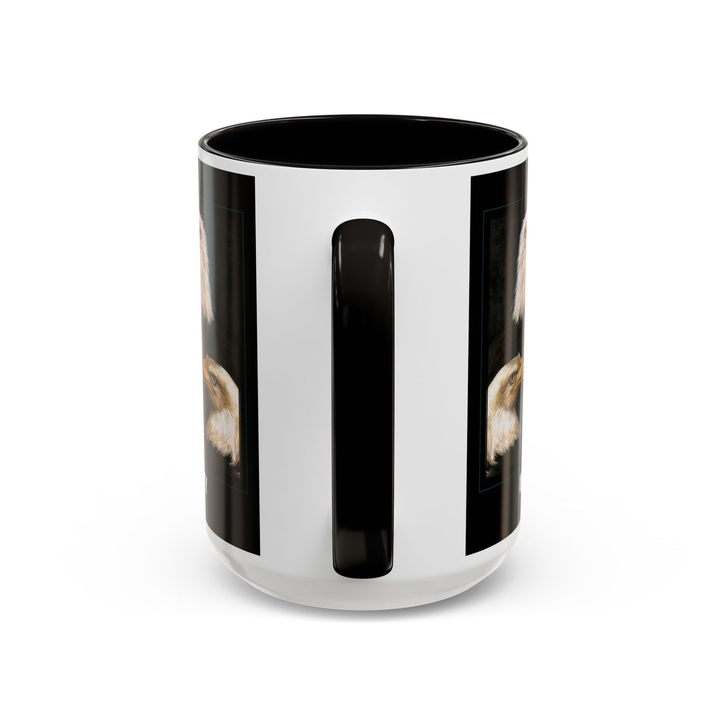 Bald Eagle Heads, Unity, America & Pride - Colorful Mug by artist Marie Frederique