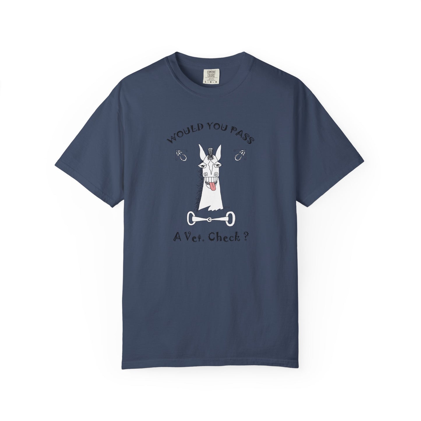 Funny Horse Vet Check T-Shirt by artist Marie Frederique