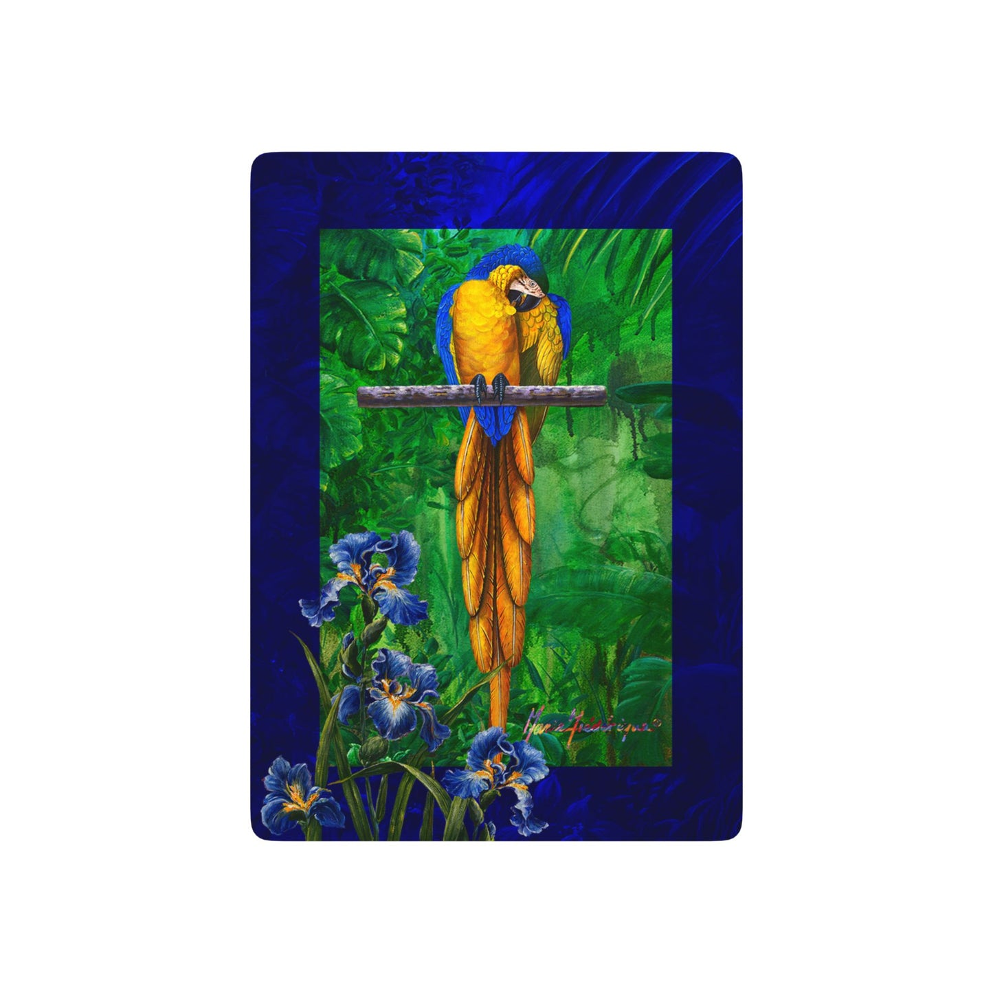 Macaw Parrot Amazon Jungle Bridge/Poker Playing Cards - Design by artist Marie Frederique