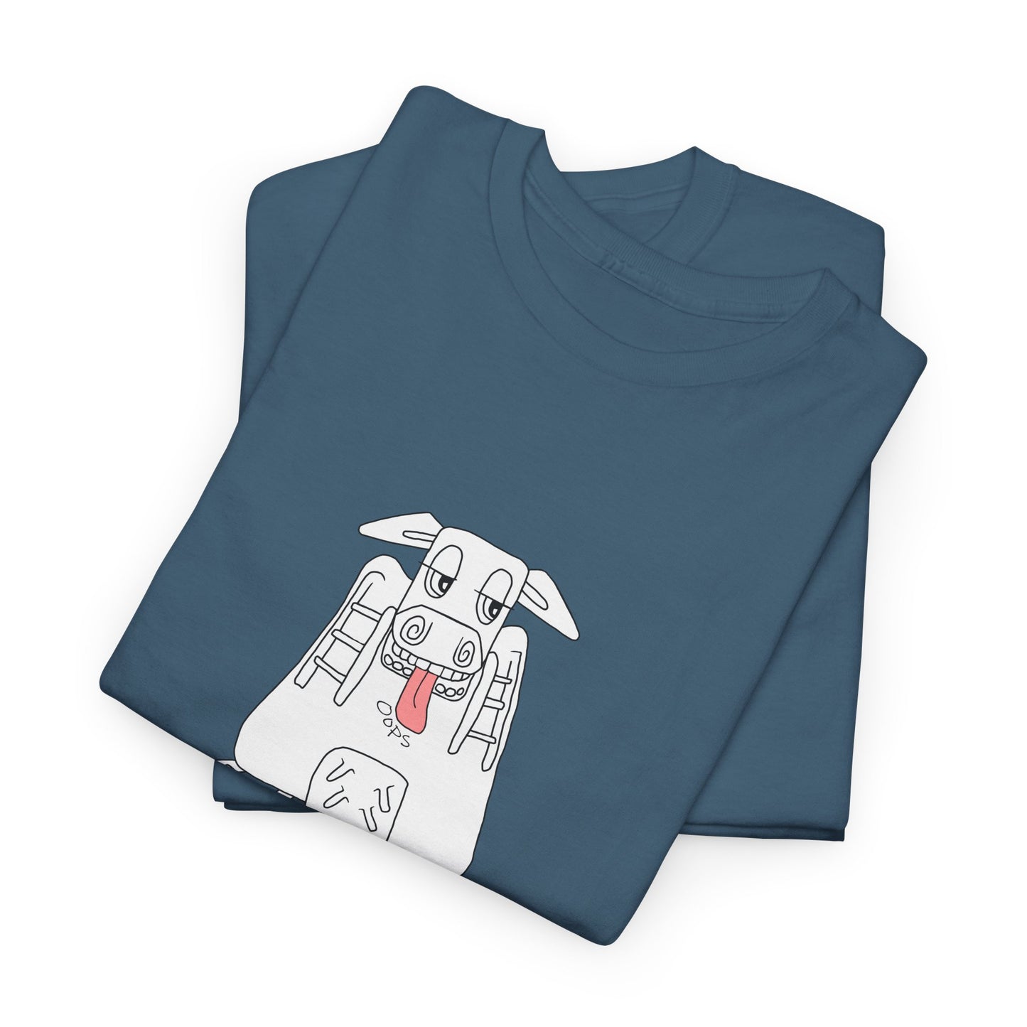 Quirky 'Manure Occureth' Heavy cotton Tee Design by artist Marie Frederique