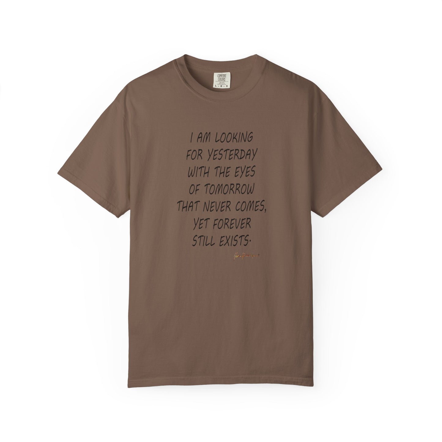 Time travel 'Looking for Yesterday' T-Shirt by artist Marie Frederique