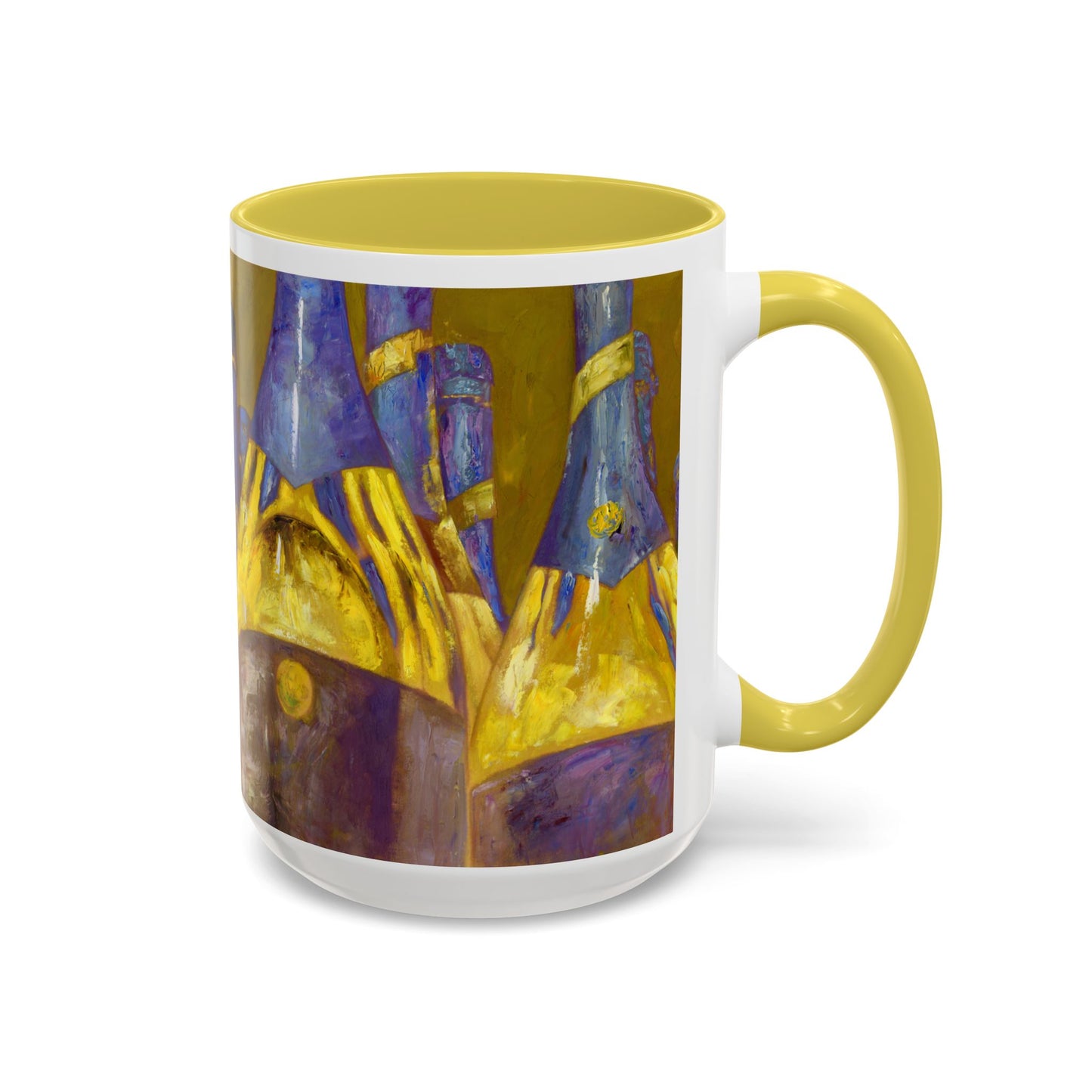 Celebration Pop my Cork! Colorful Mug by artist Marie Frederique