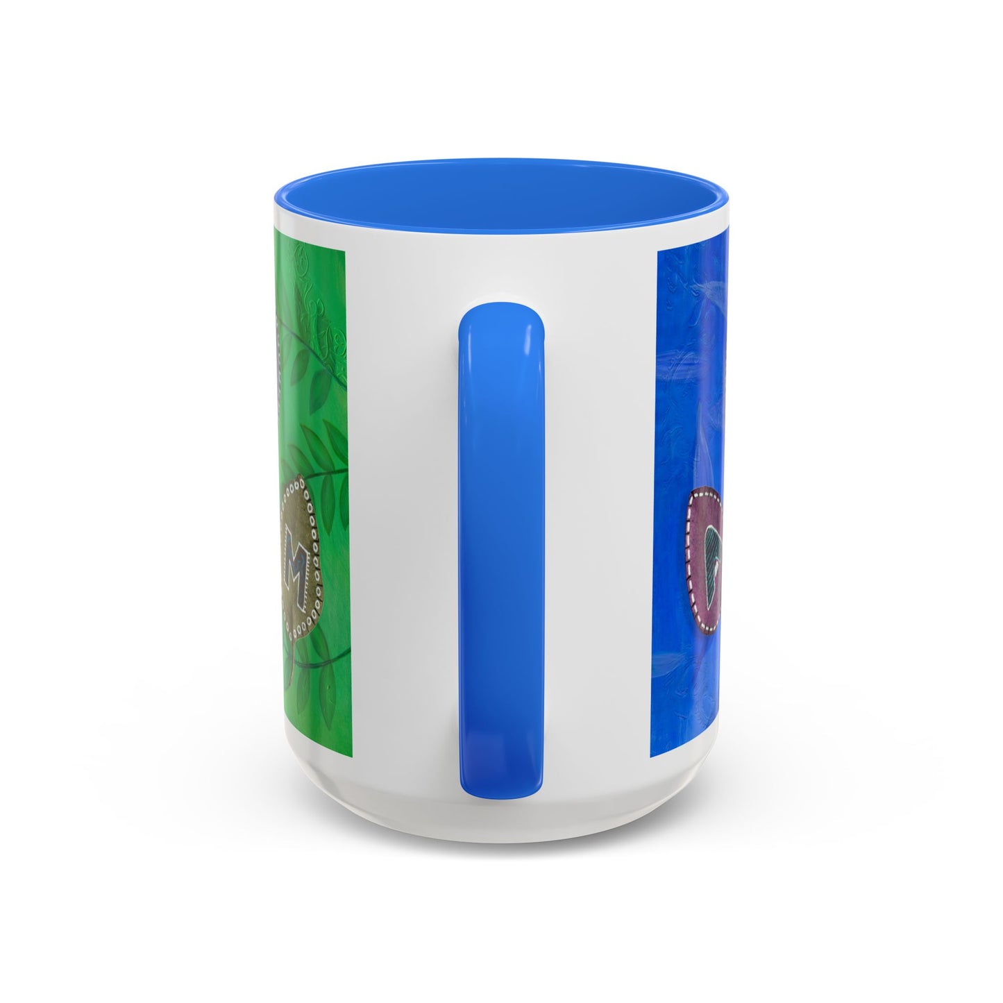 I AM - with painted Alphabet Leaves Mug by Artist Marie Frederique