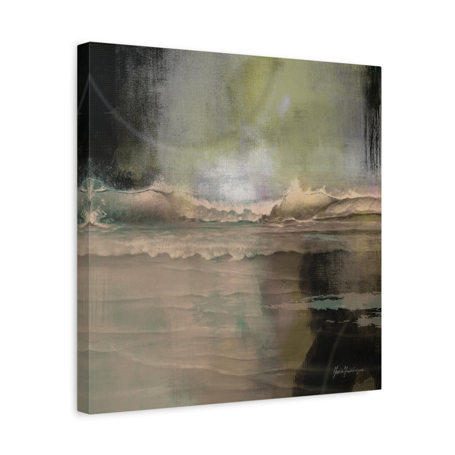 Serene Ocean Canvas Art Print by artist Marie Frederique