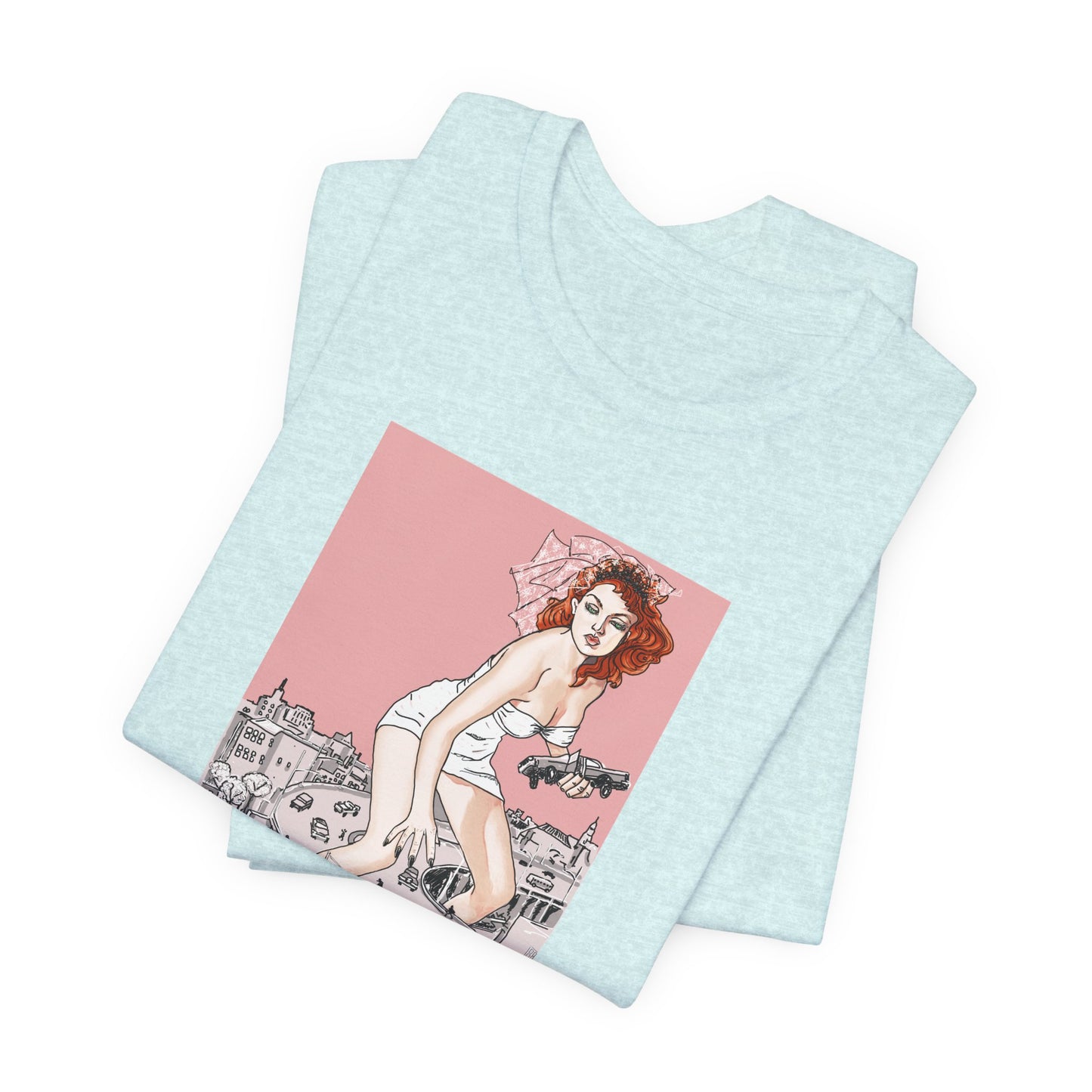 Bridezilla Retro Short Sleeve Tee by artist Marie Frederique
