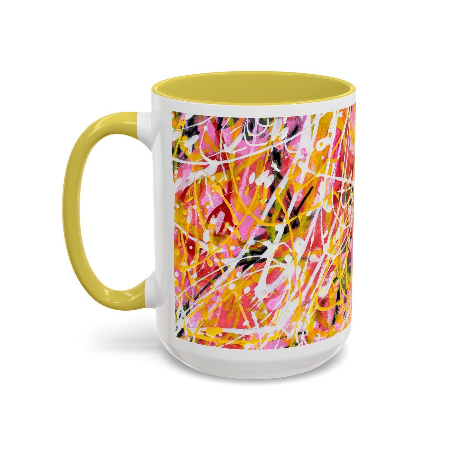 Is it me? Am I the Drama? - Abstract Expressionist Colorful Mug by Artist Marie Frederique