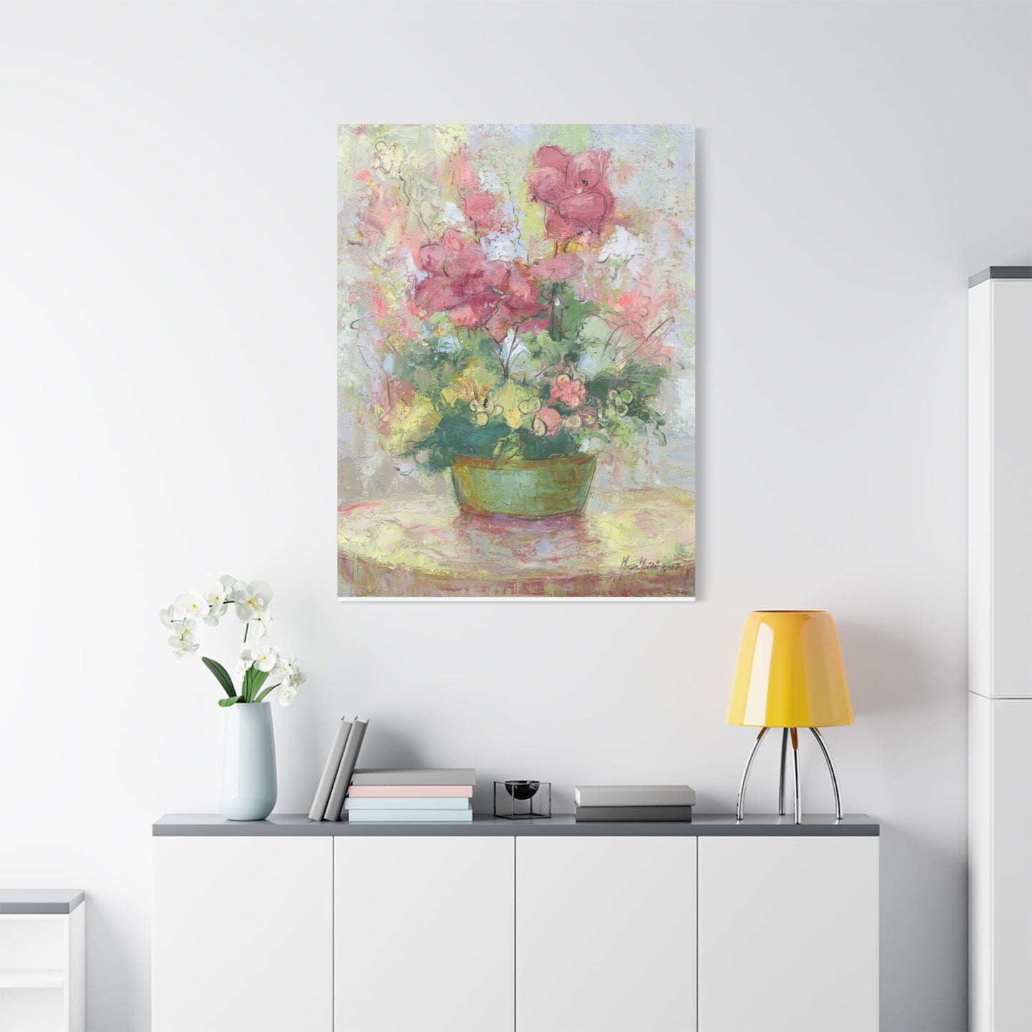 Floral Abstract Canvas Wall Art, by artist Marie Frederique