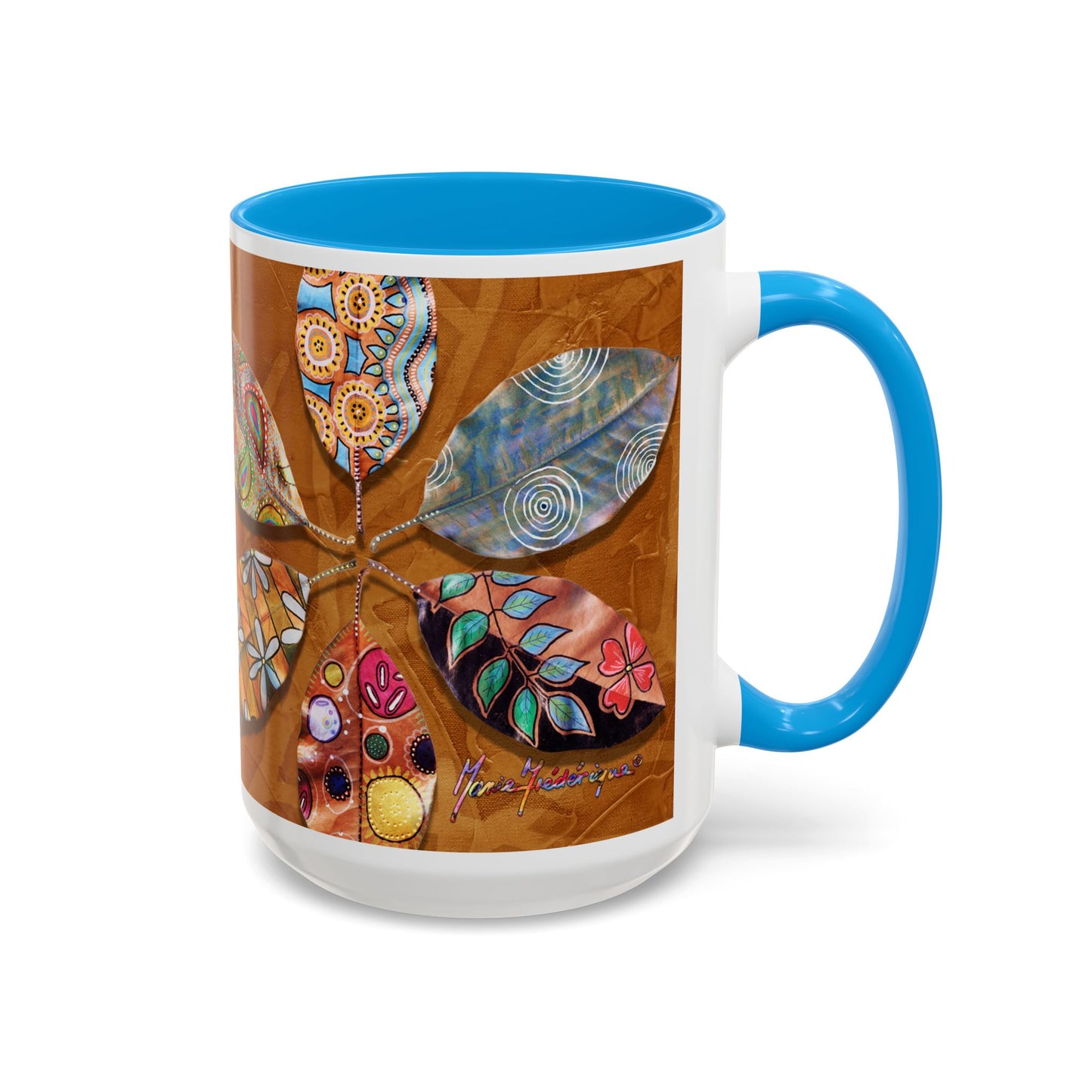 I AM Surfing, Colorful Mug by Artist Marie Frederique