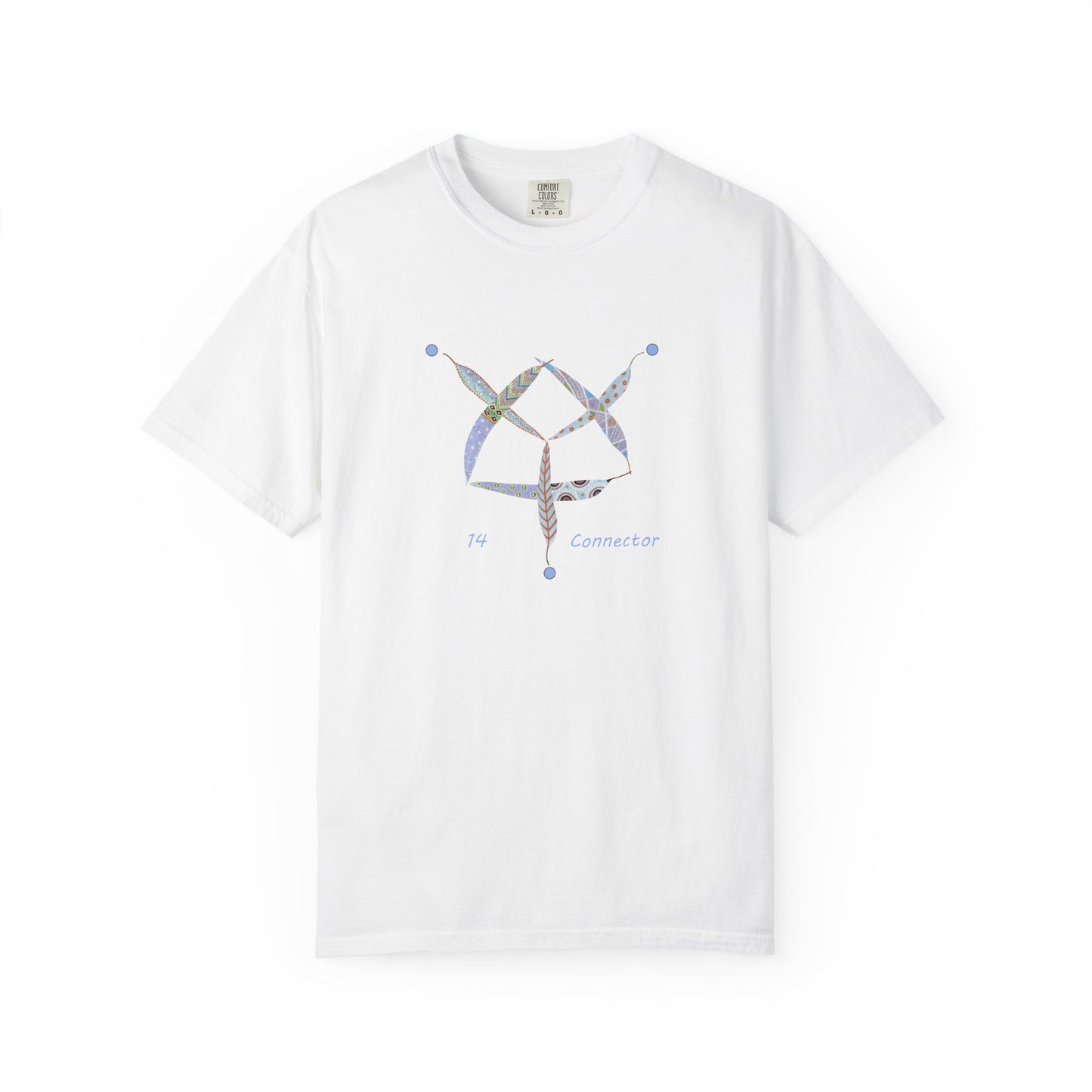 Essassani symbol # 14 "Connector" - Unisex Garment-Dyed T-shirt by Artist Marie Frederique