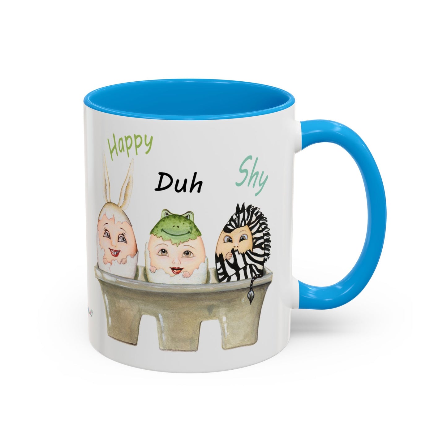 Whimsical Egg Crate 2 mug, by Artist Marie Frederique