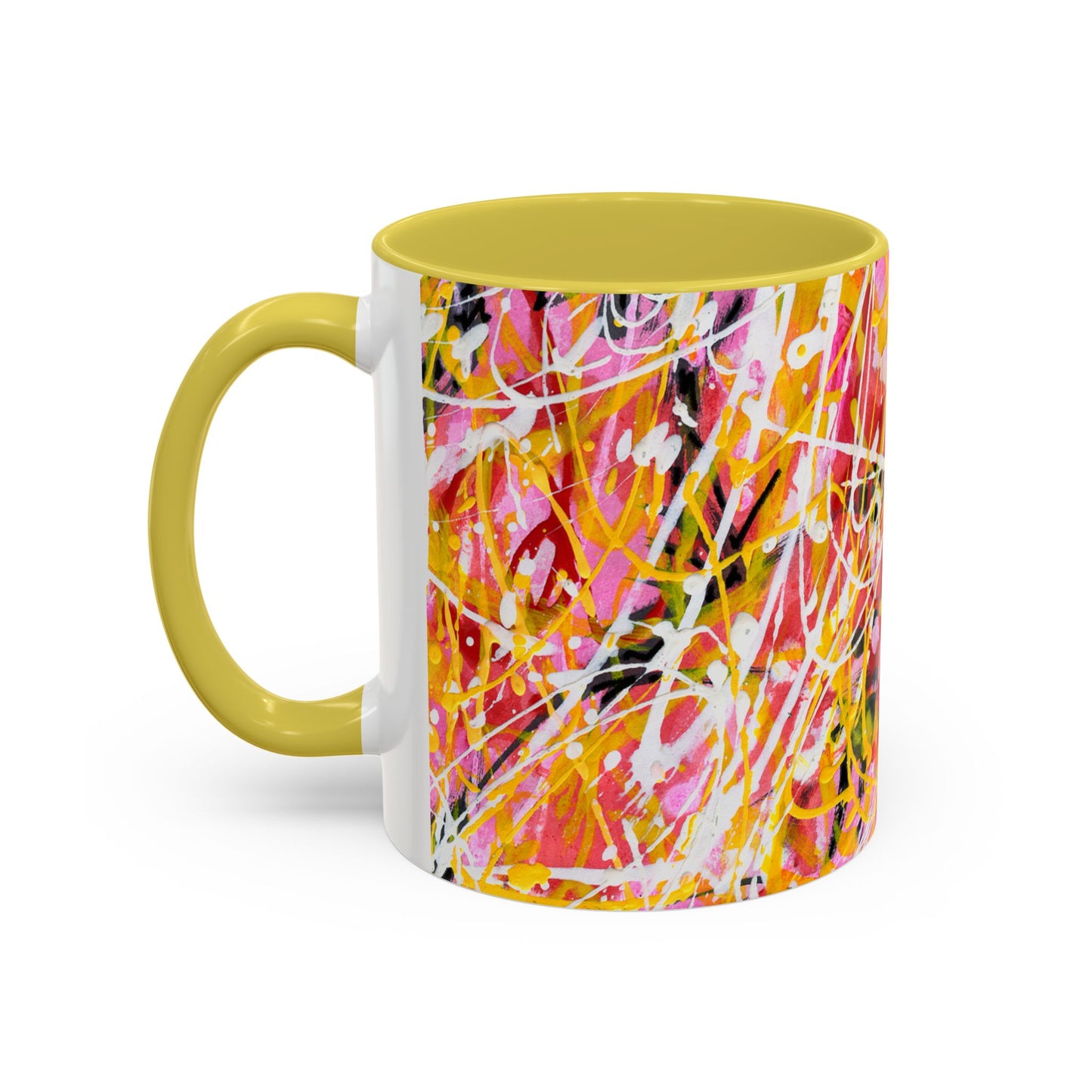 Is it me? Am I the Drama? - Abstract Expressionist Colorful Mug by Artist Marie Frederique