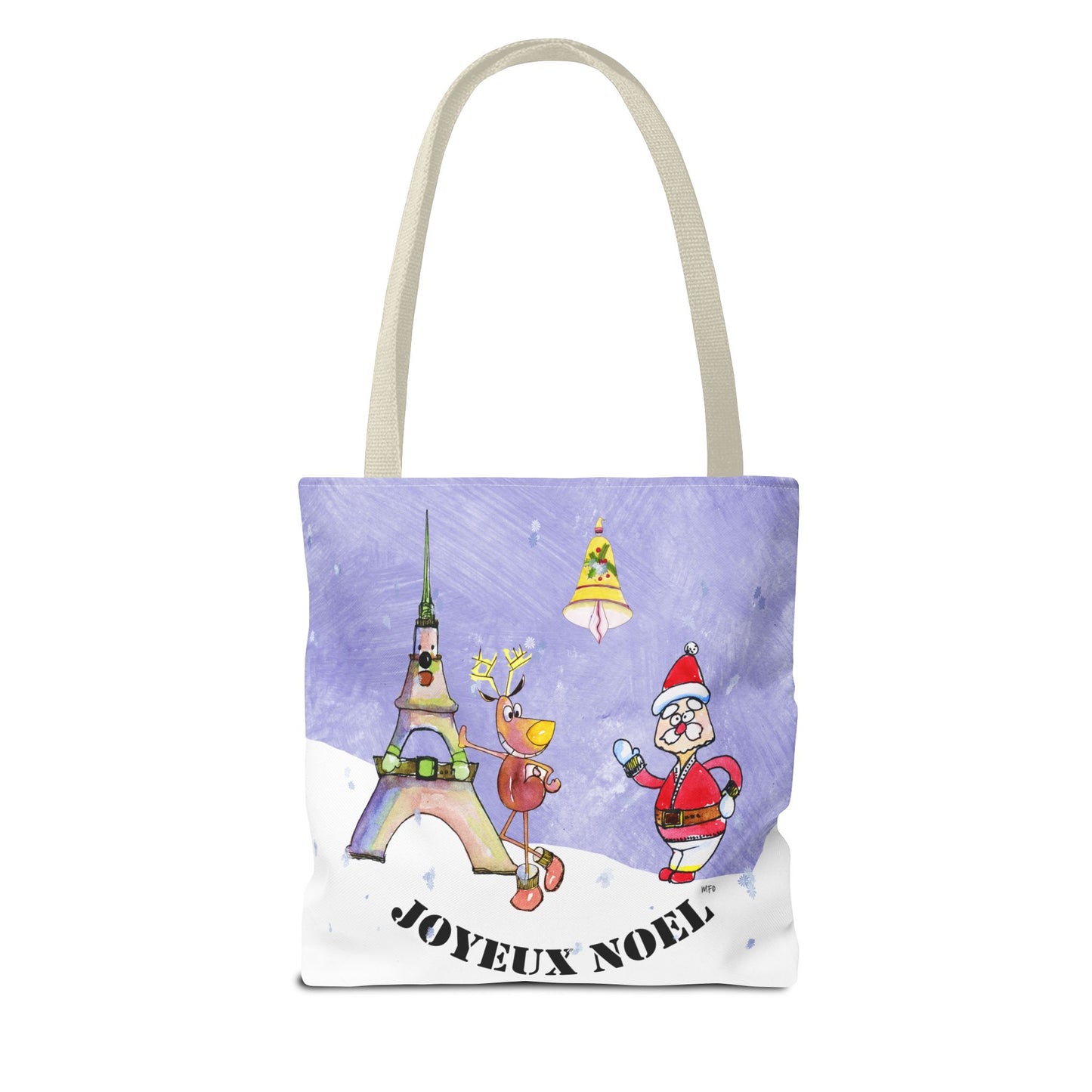 Christmas - French Tote Bag by artist Marie Frederique