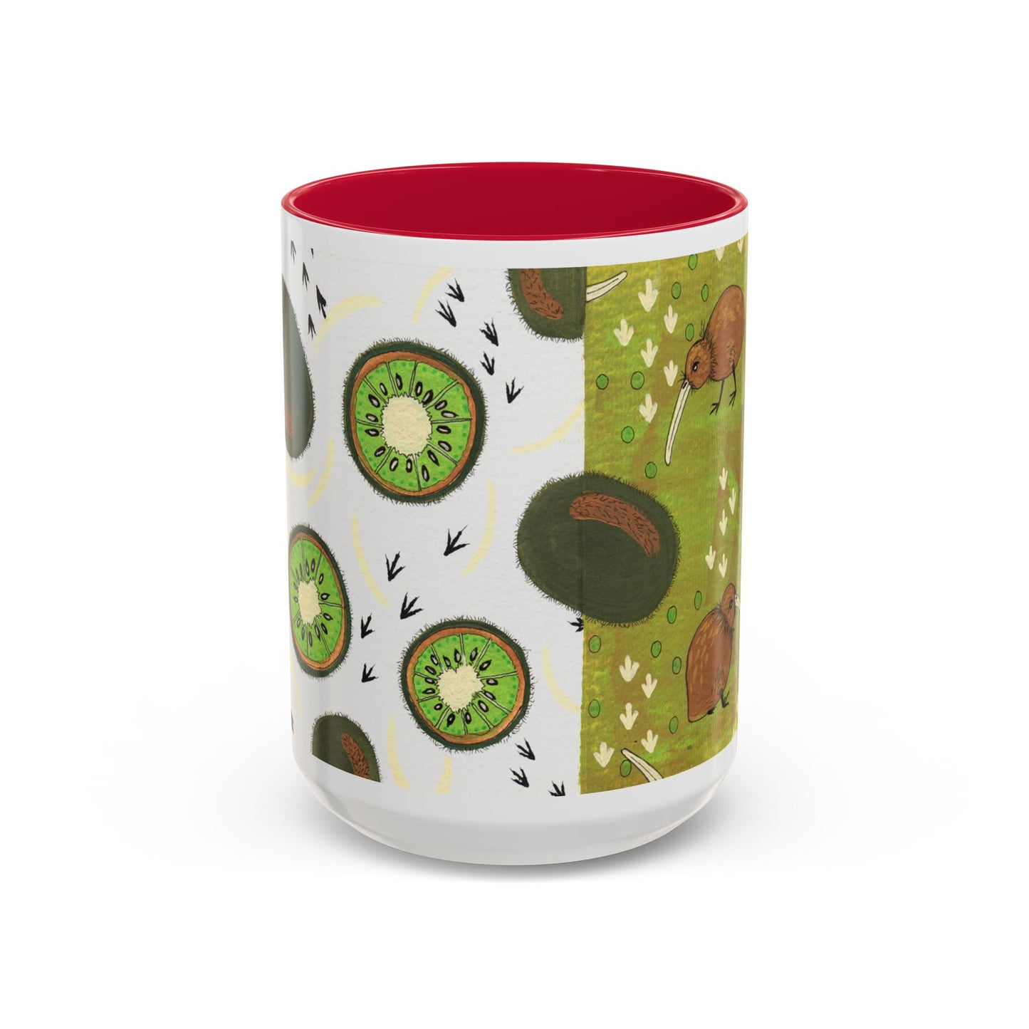 Kiwis and Kiwis Colorful Mug by Artist Marie Frederique