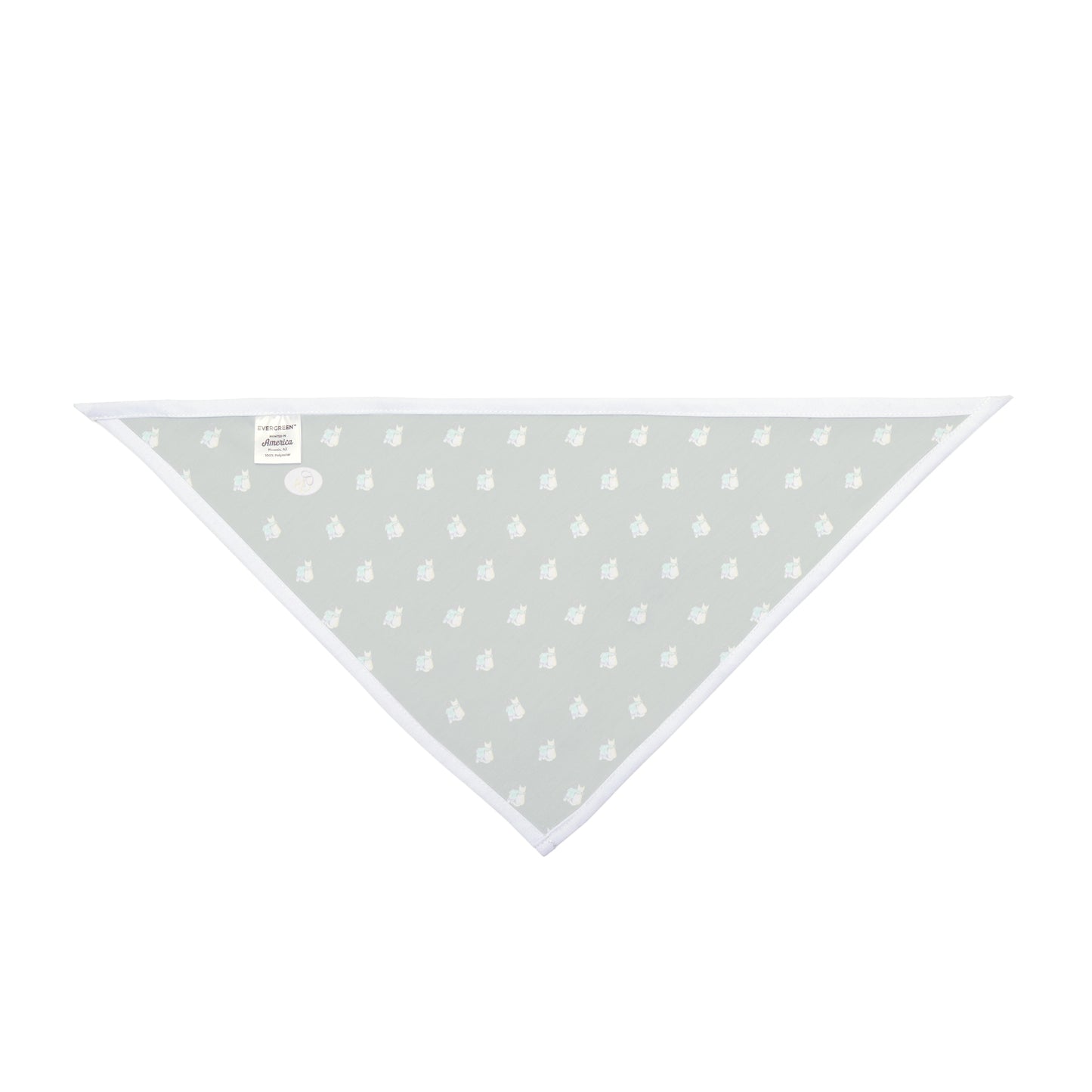 CTS Pet Bandana in green available in 2 sizes By Artist Marie Frederique