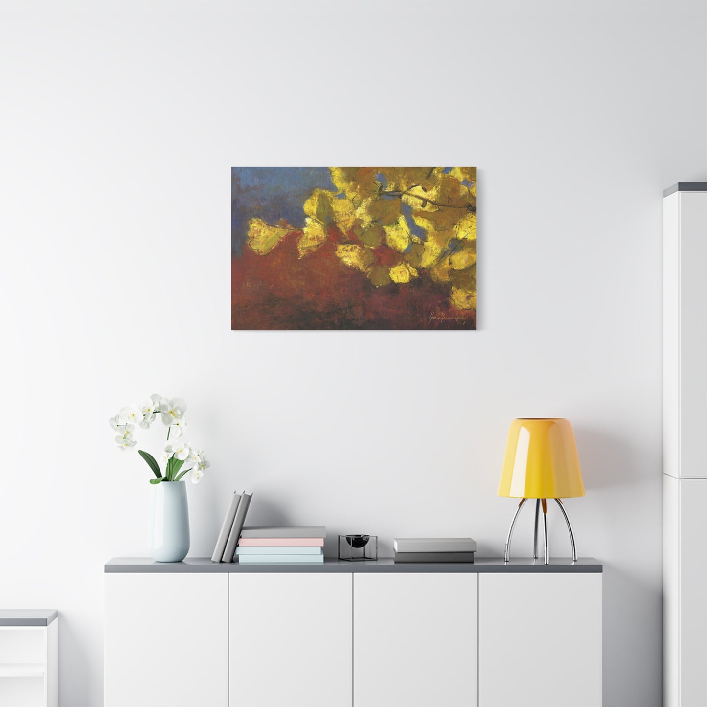 Vibrant Autumn Canvas Art by artist Marie Frederique