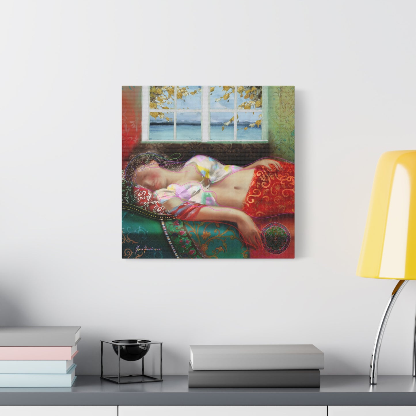 Mid-Day Nap, Dreamy Abstract Wall Art, by artist Marie Frederique