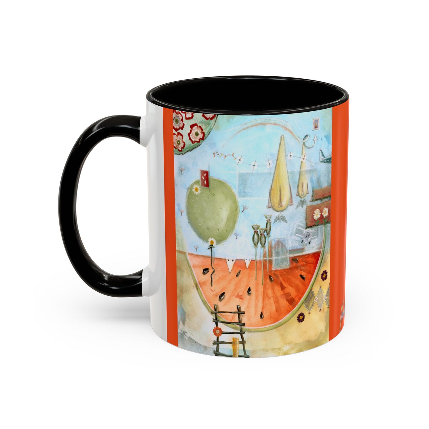 I AM ENOUGH - Colorful Mug by artist Marie Frederique