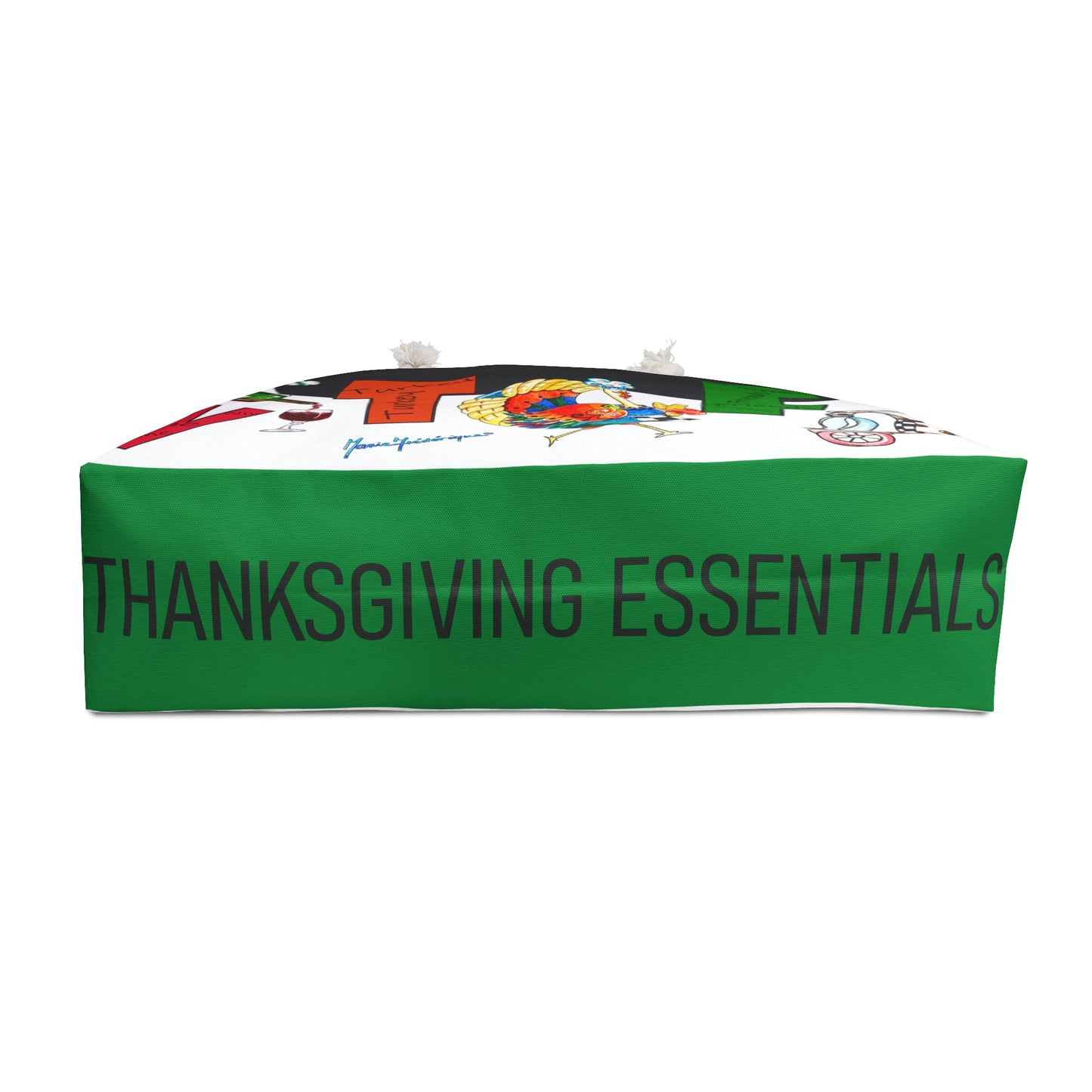 Thanksgiving Weekender Bag - Fun WTF Turkey Design by artist Marie Frederique