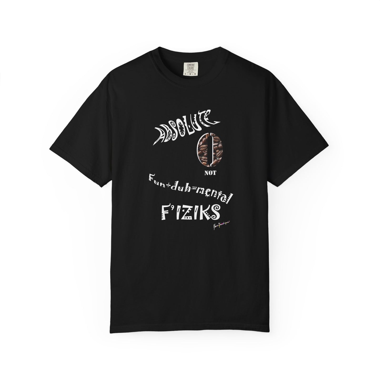 Not Fundamental Physics, Absolute Zero - Unisex Garment-Dyed T-shirt by artist Marie Frederique