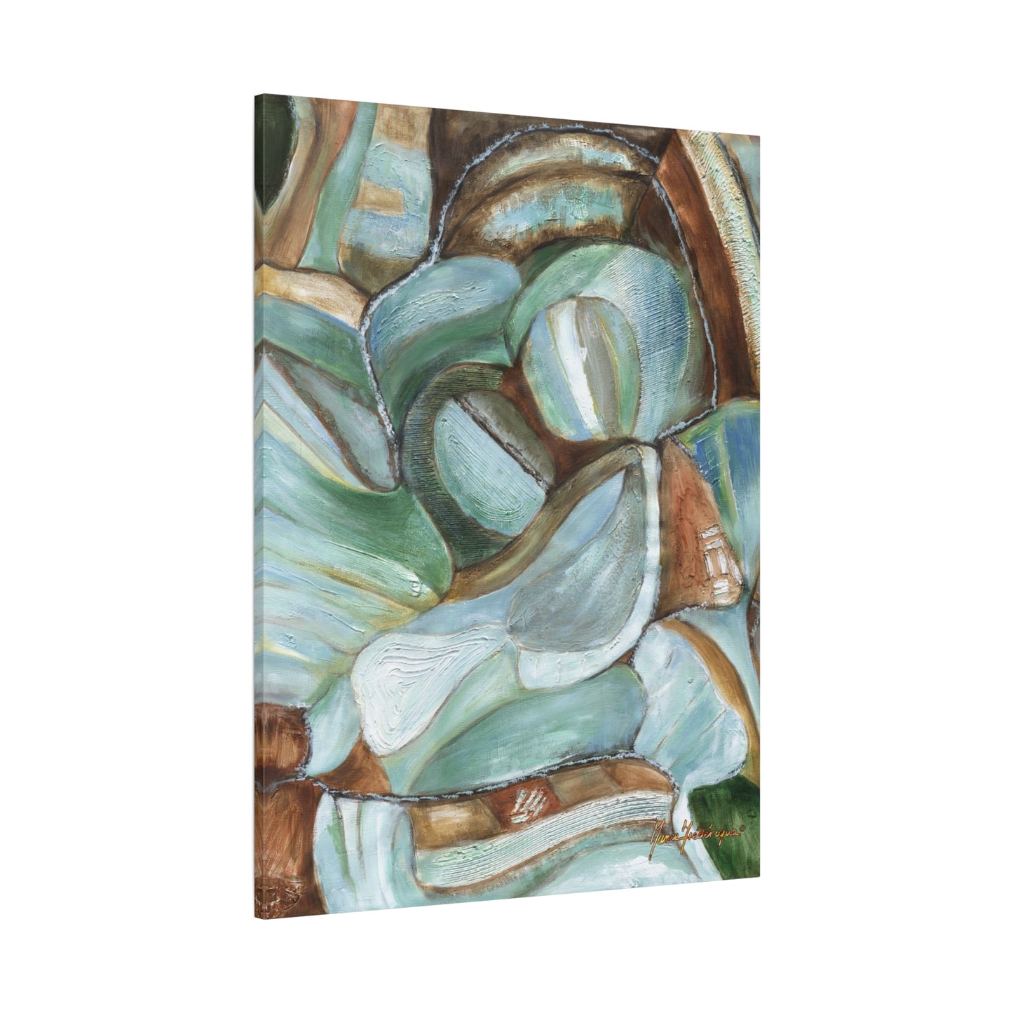 Abstract Nature Canvas Art Print by artist Marie Frederique