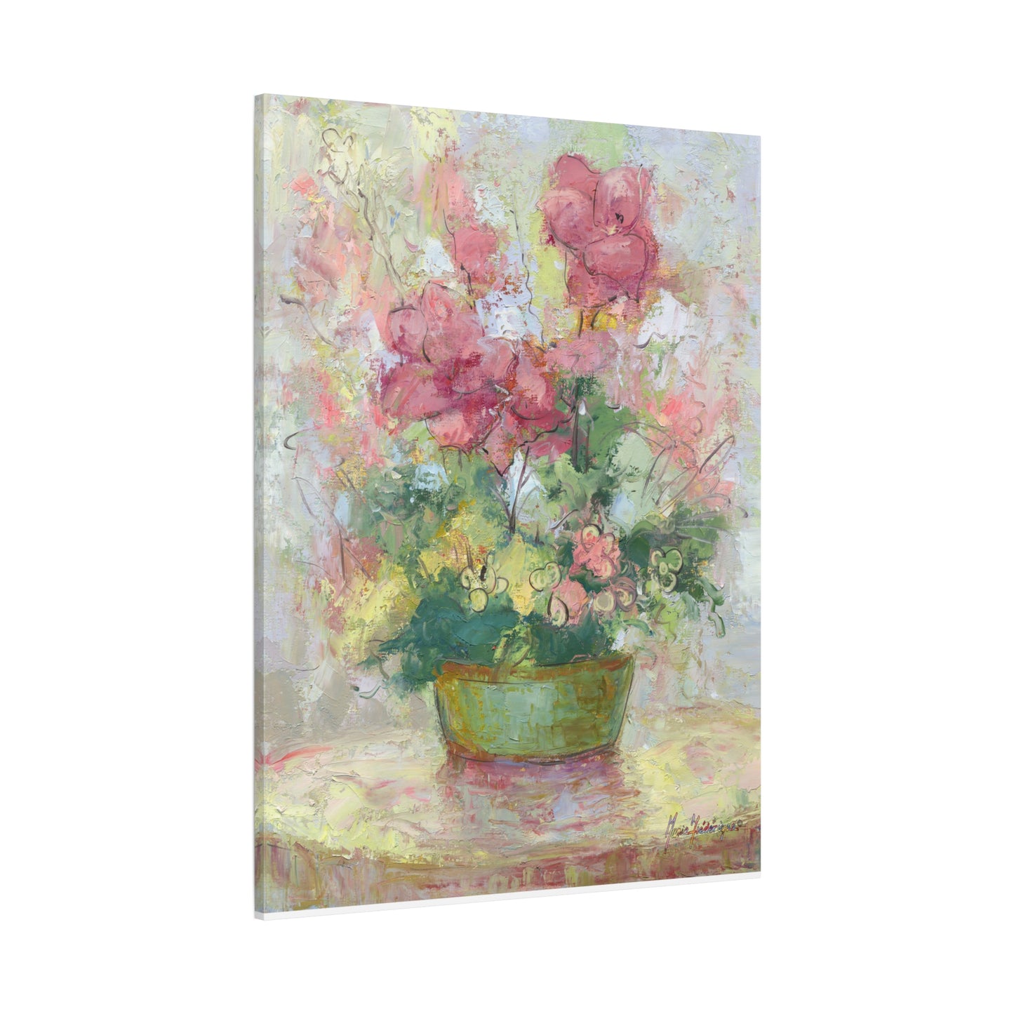 Floral Abstract Canvas Wall Art, by artist Marie Frederique