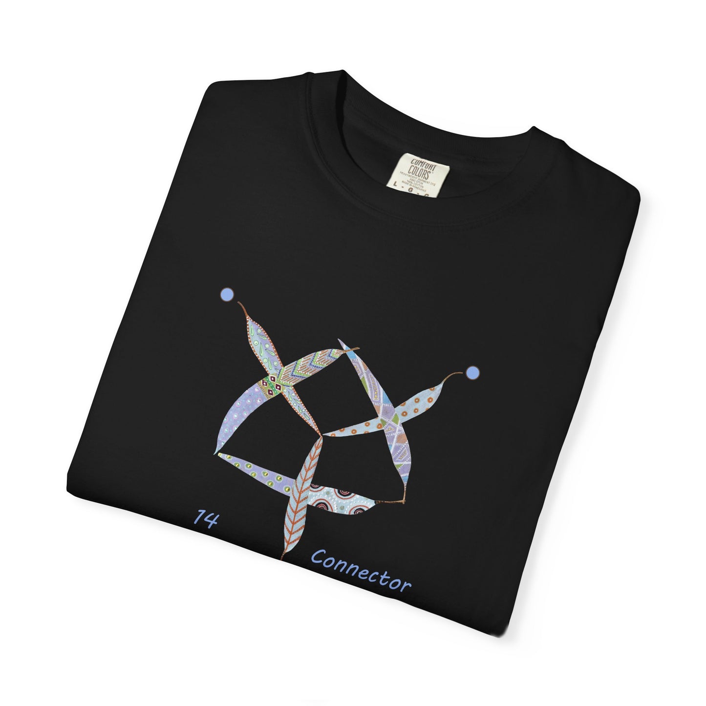 Essassani symbol # 14 "Connector" - Unisex Garment-Dyed T-shirt by Artist Marie Frederique