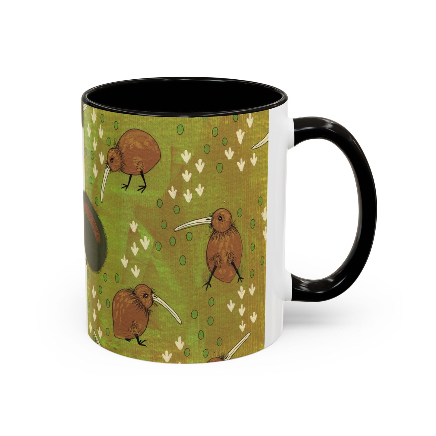 Kiwis and Kiwis Colorful Mug by Artist Marie Frederique