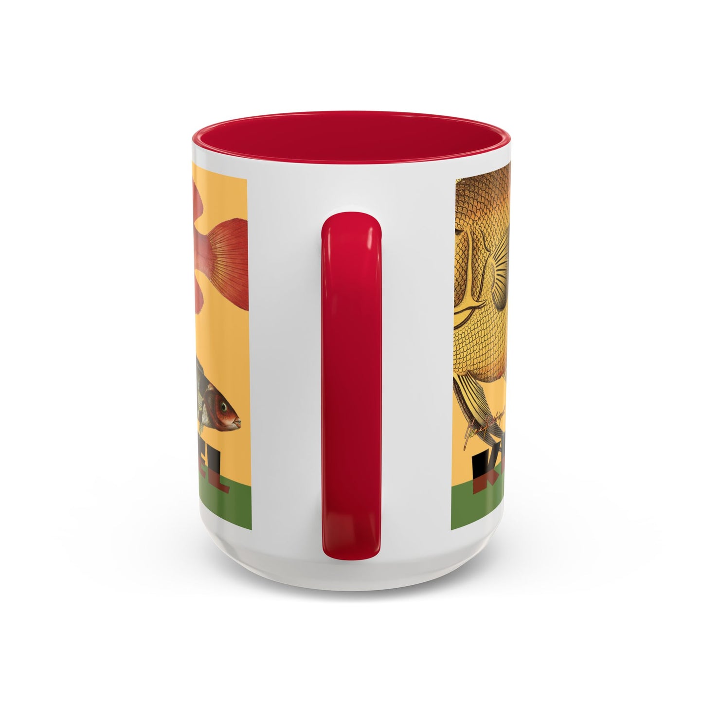 Keeping it Reel, Fish-Themed Mug by artist Marie Frederique