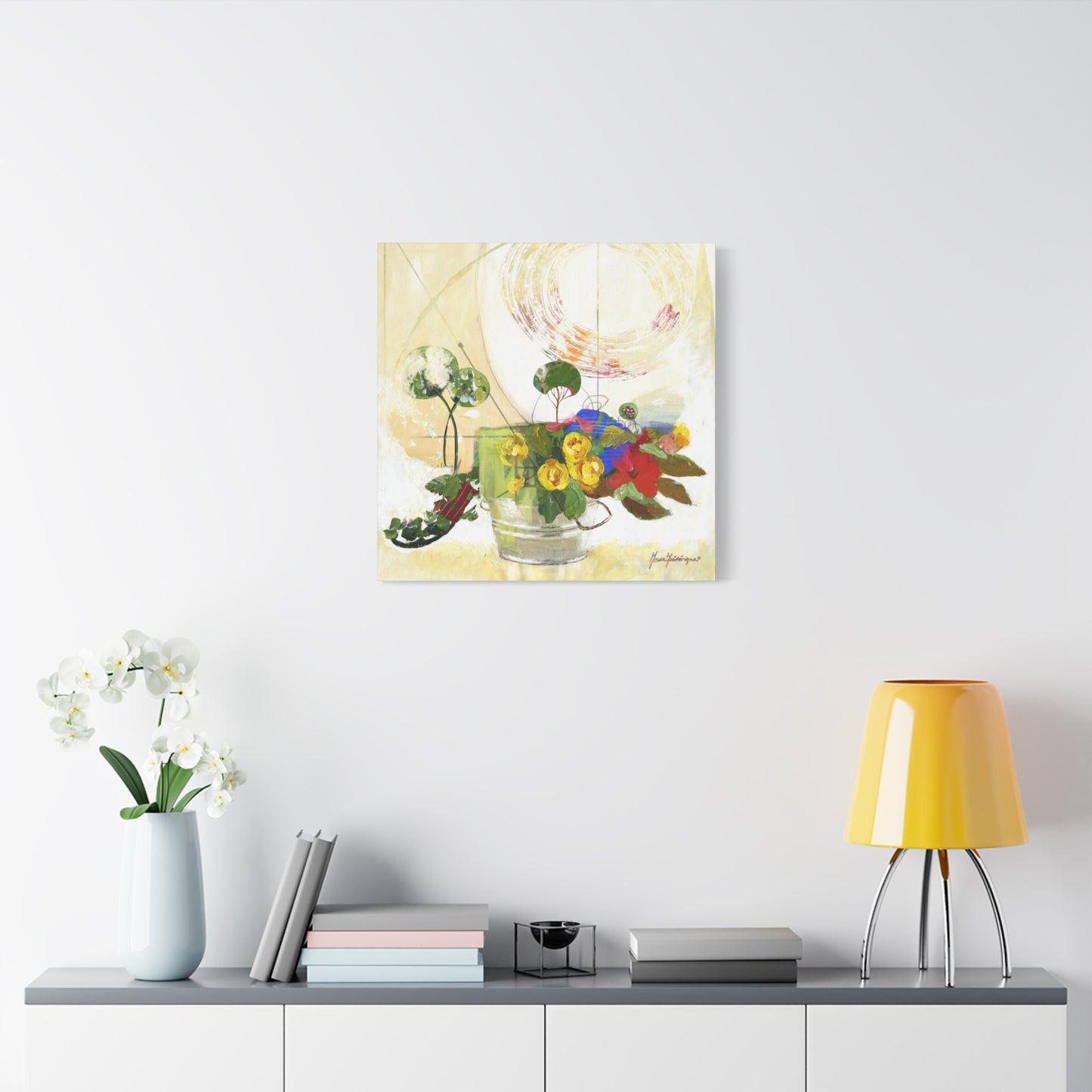 Abstract Floral Landscape Wall Art Print by artist Marie Frederique