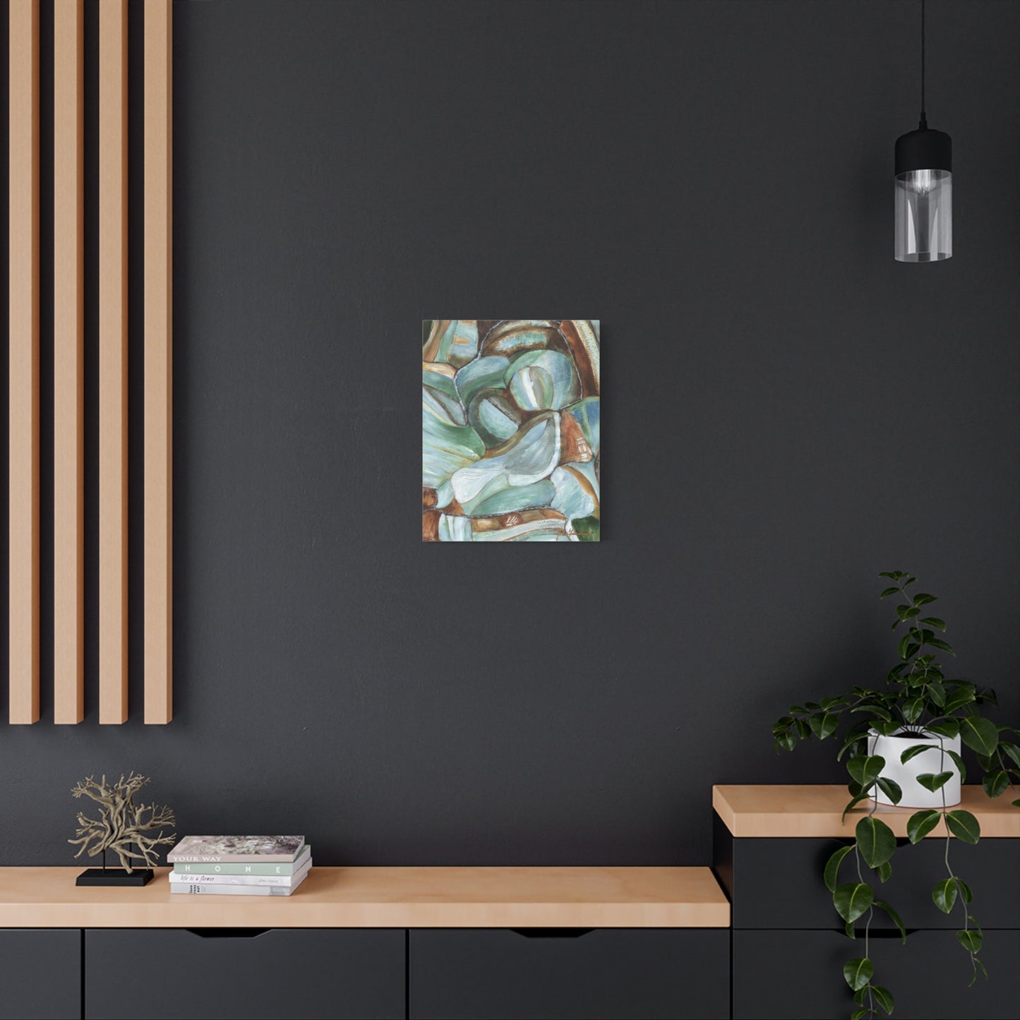 Abstract Nature Canvas Art Print by artist Marie Frederique