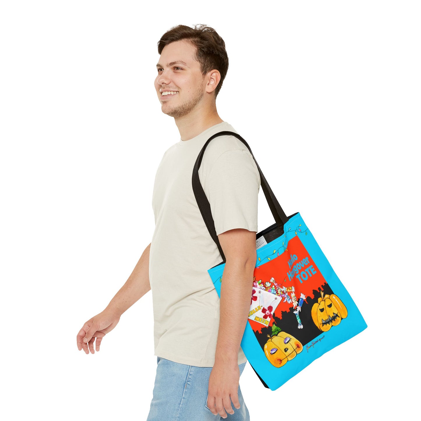 Halloween Sugar high tote by artist Marie Frederique - Perfect for Trick-or-Treating
