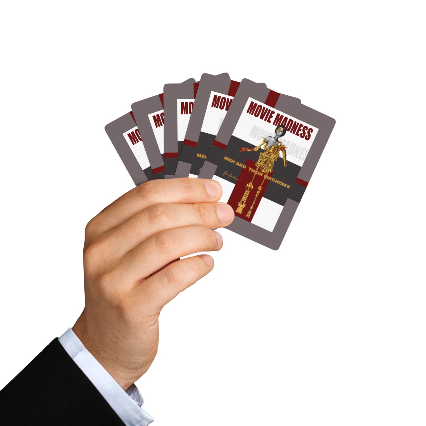 Playing cards - Movie Madness, AI for Poker - Unique Deck for Film Lovers by artist Marie Frederique