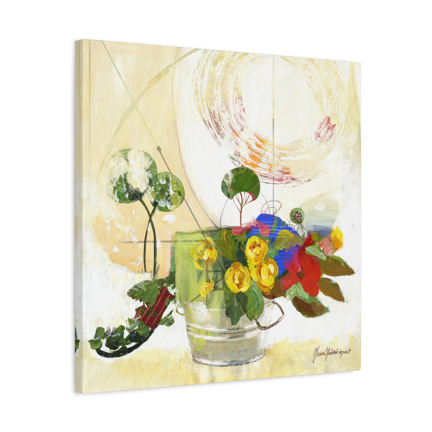 Abstract Floral Landscape Wall Art Print by artist Marie Frederique