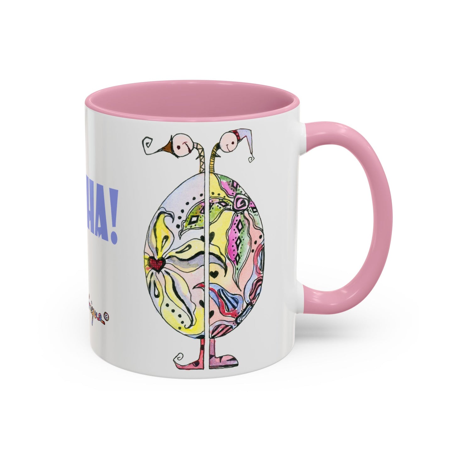 Gotcha back, Whimsical Mug by Artist Marie Frederique