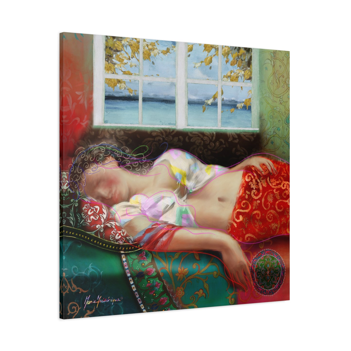 Mid-Day Nap, Dreamy Abstract Wall Art, by artist Marie Frederique