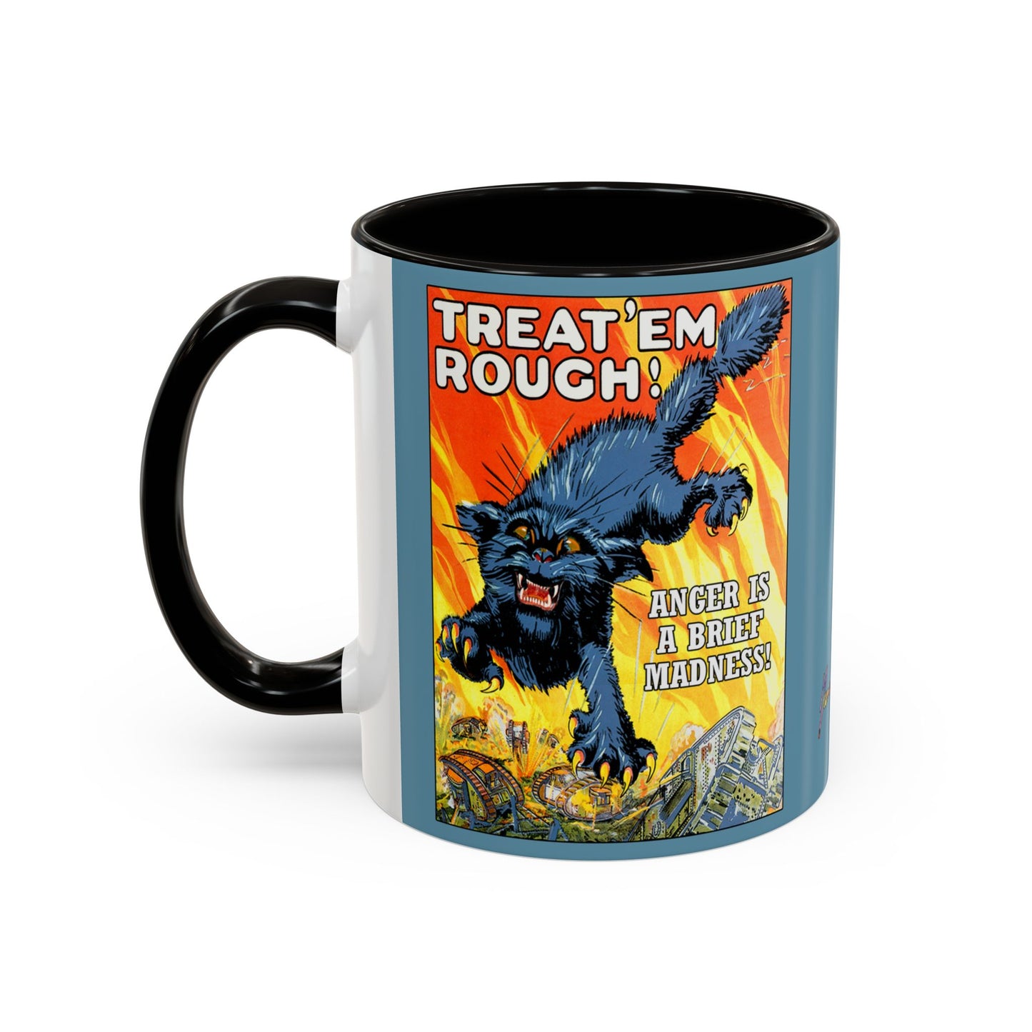 Poster Mug "Anger is a brief madness" - Colorful Mugs