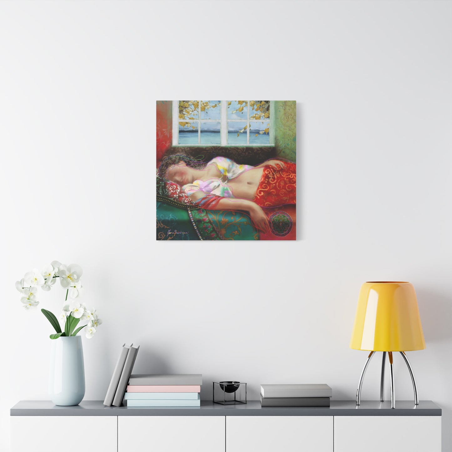 Mid-Day Nap, Dreamy Abstract Wall Art, by artist Marie Frederique