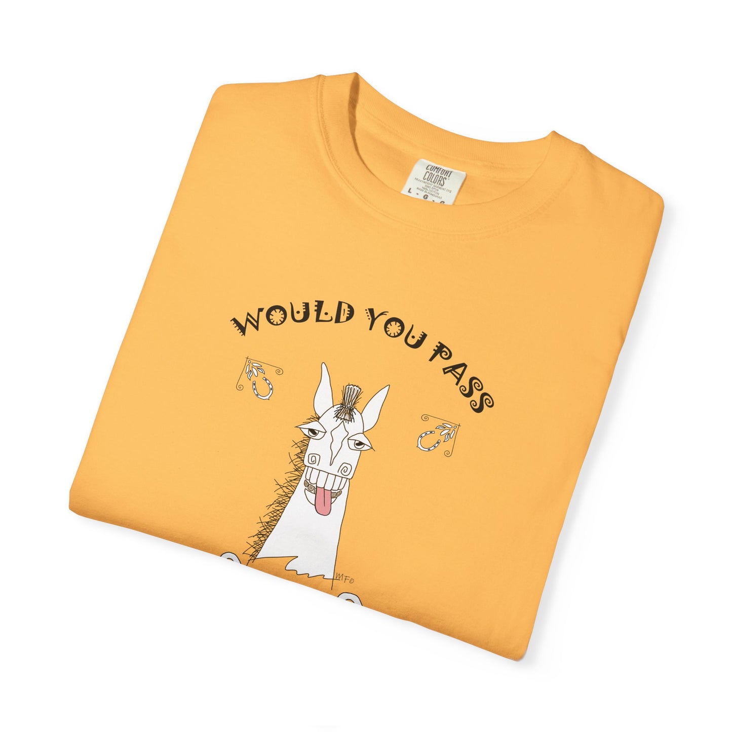 Funny Horse Vet Check T-Shirt by artist Marie Frederique