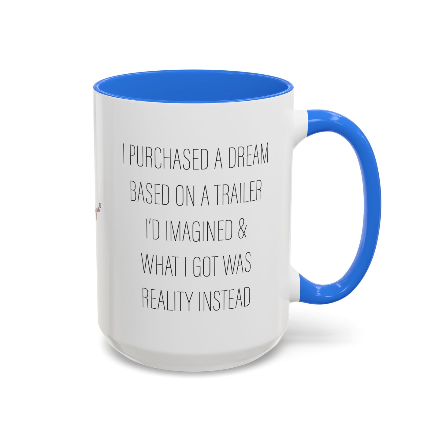 Dream vs Reality, Thought Provoking Mug Design by artist Marie Frederique