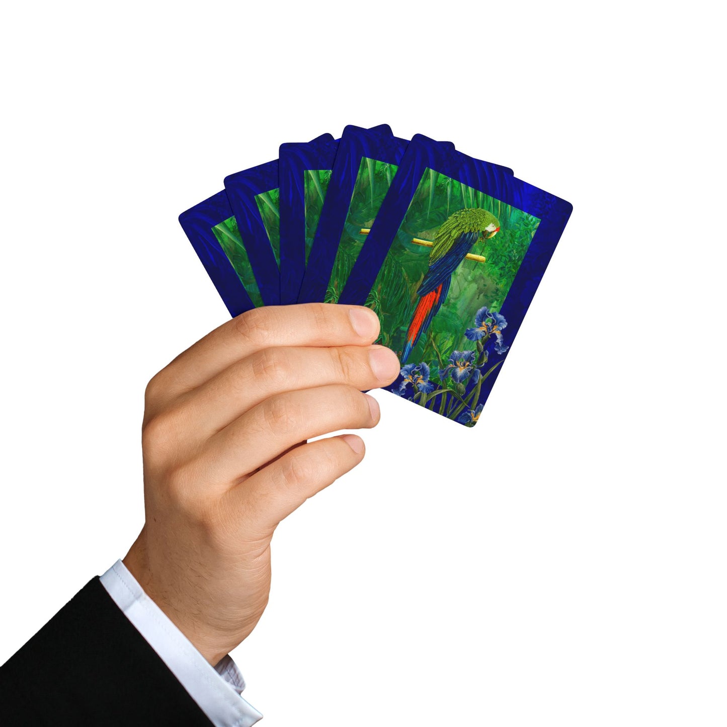 Macaw Parrot 2 Jungle Bridge/Poker Playing Cards - Design by artist Marie Frederique