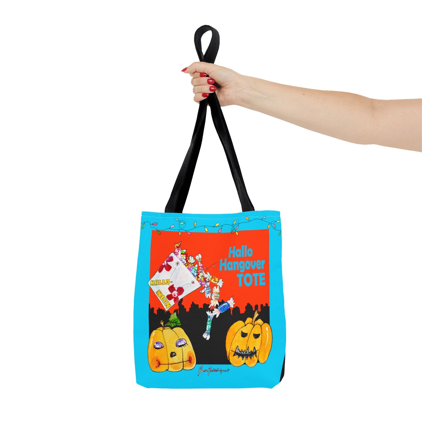 Halloween Sugar high tote by artist Marie Frederique - Perfect for Trick-or-Treating