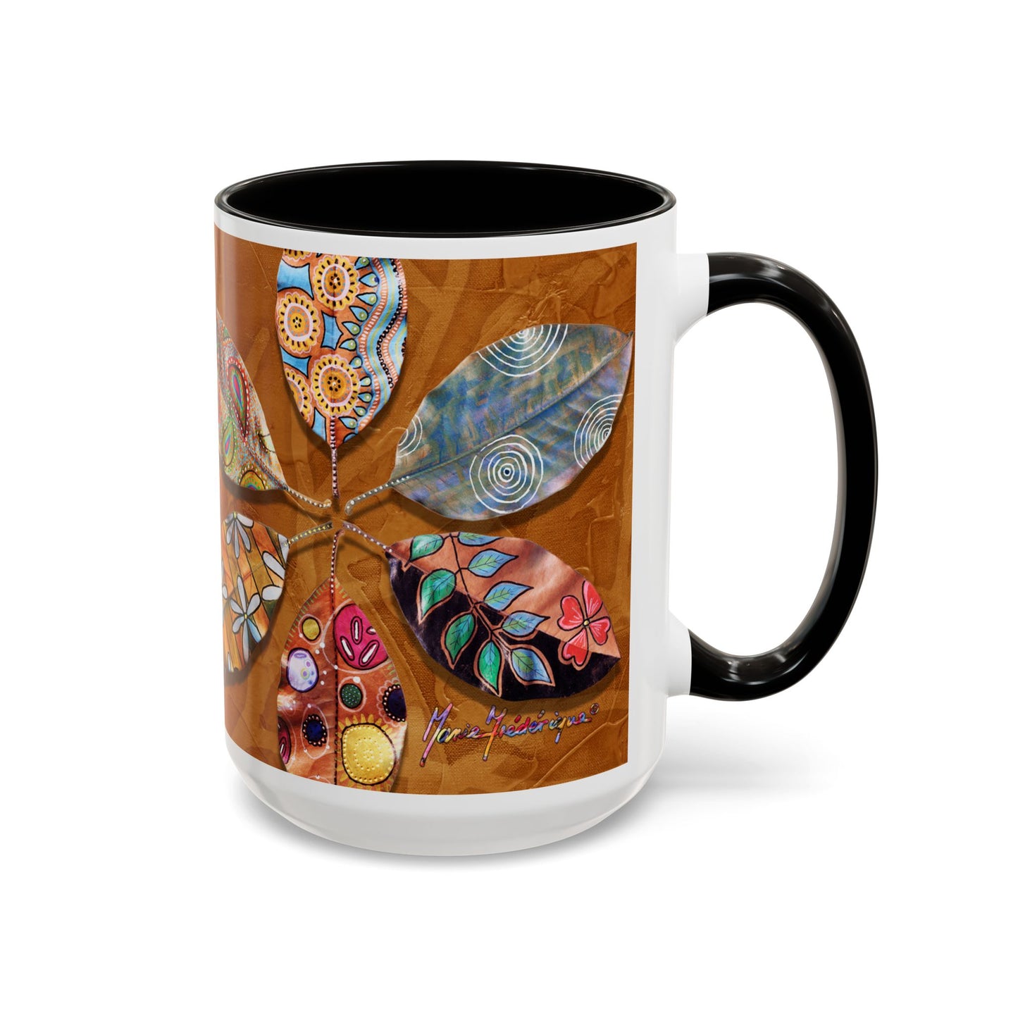 I AM Surfing, Colorful Mug by Artist Marie Frederique