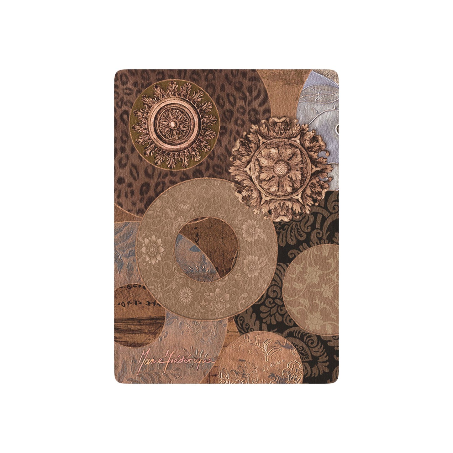 Circles too, Elegant Bridge/Poker Playing Cards Set - Perfect for Game Nights & Collectors by artist Marie Frederique