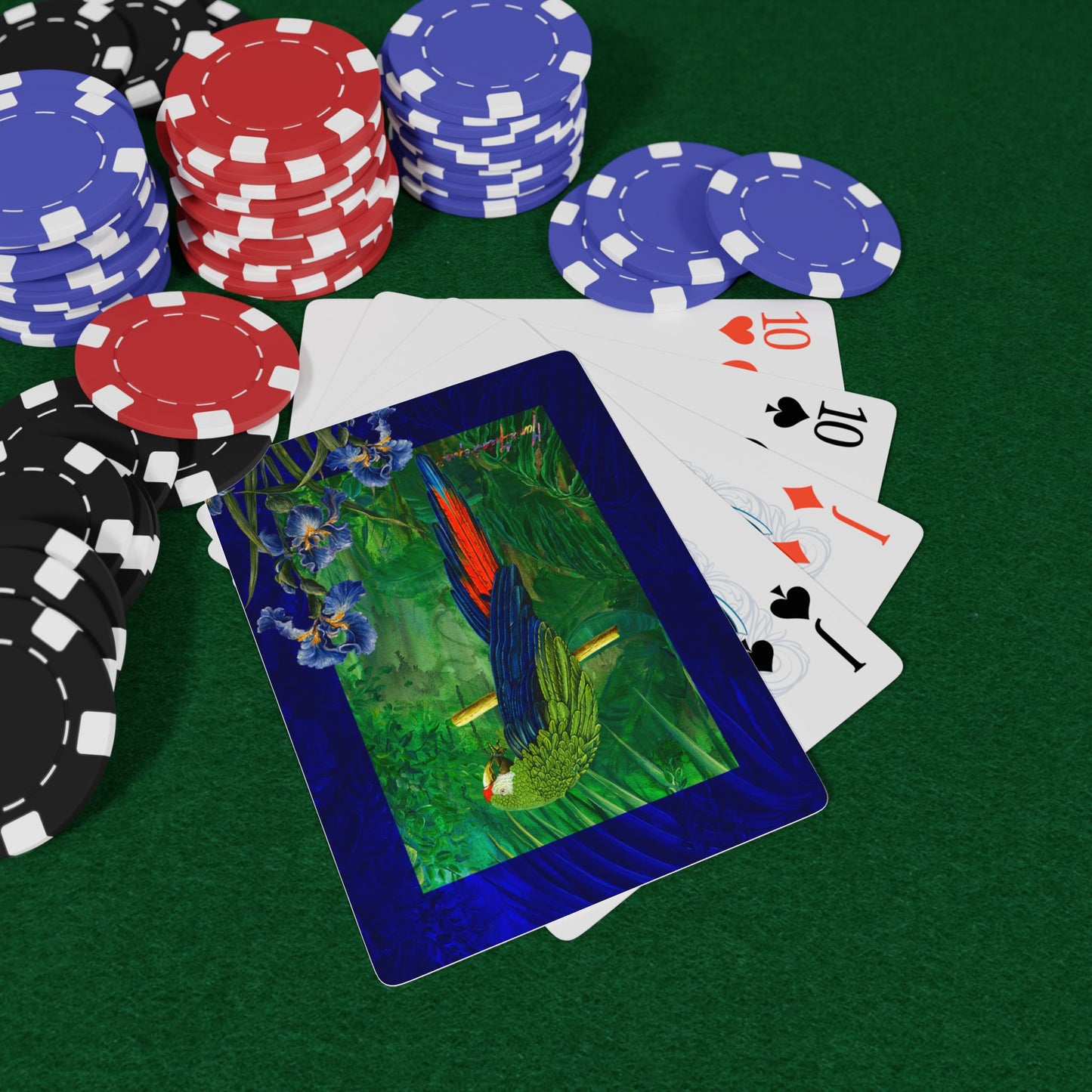 Macaw Parrot 2 Jungle Bridge/Poker Playing Cards - Design by artist Marie Frederique