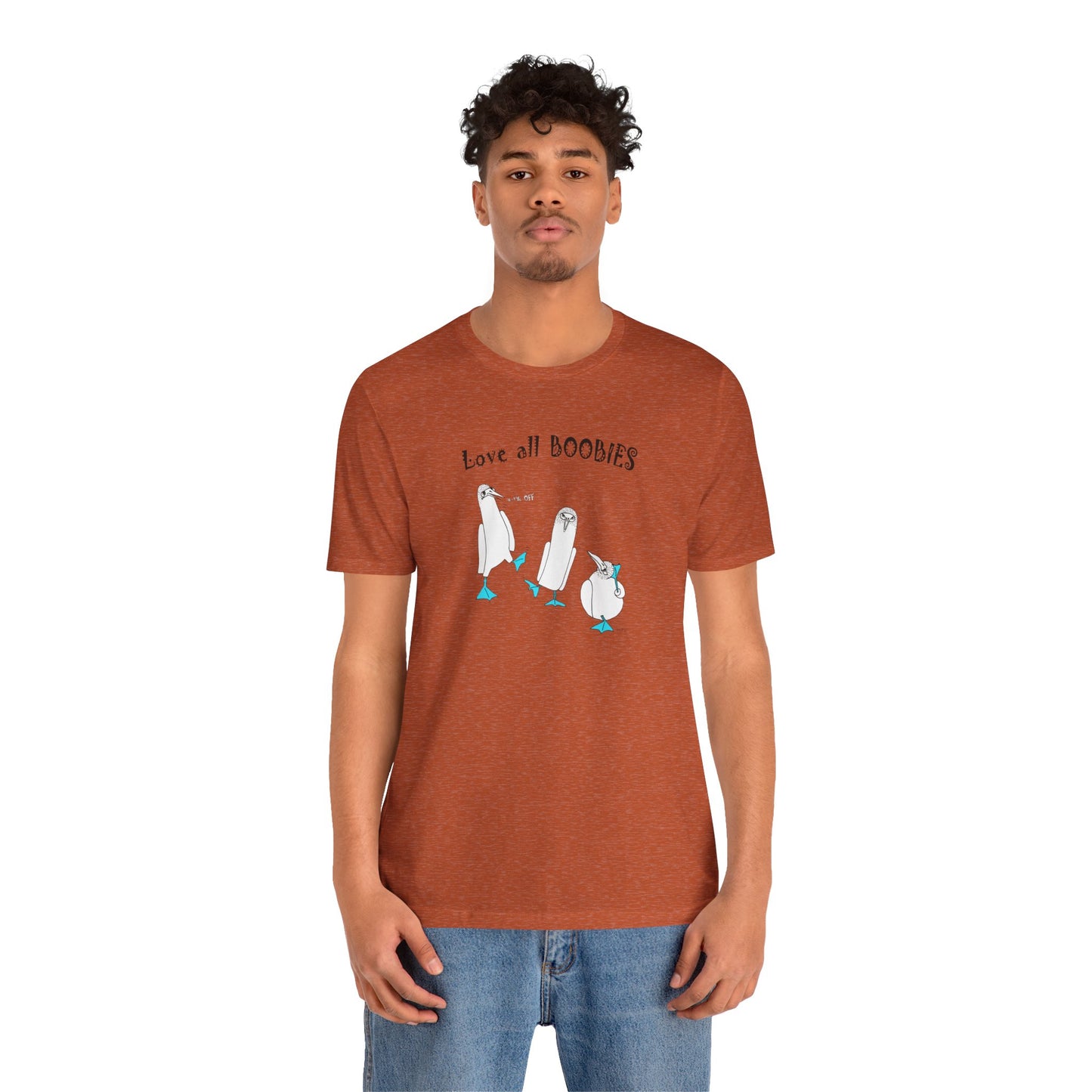 Blue-Footed Boobie Whimsical T-Shirt by artist Marie Frederique